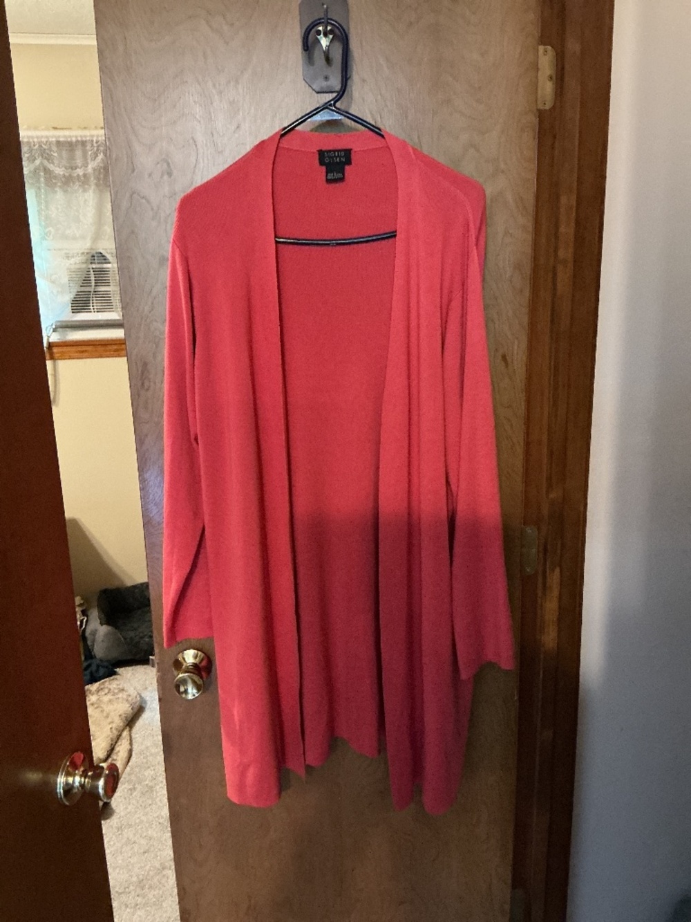 Singred Olsen L Orange Cardigan Sweater